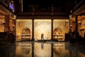 The_Roman_Baths_Wedding_Photography_5 The Roman Baths Wedding Photography with Bride & Groom