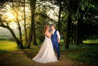 Old_Down_Manor_Wedding_Photographer_Bristol-36 Bride & Groom sunset wedding photography at Old Down Manor