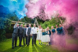 wedding_photography_at_egypt_mill_35 Smoke Grenade wedding photography at Egypt Mill