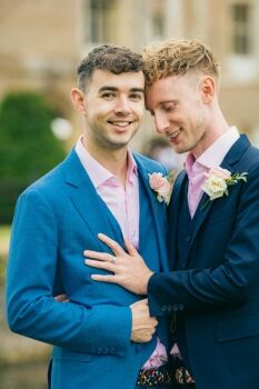 same-sex LGBTQ+ Wedding Photography - Groom's couple shoot