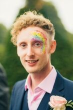Wedding_Photography_at_Middleton_Castle_Norfolk_44 same-sex LGBTQ+ Wedding Photography - Groom