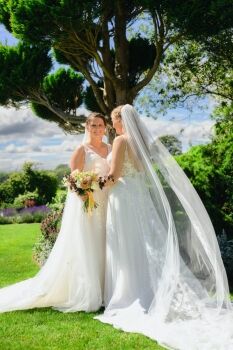 same-sex LGBTQ+ Wedding Photography - two brides couples shoot